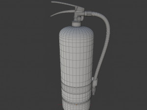 fire extinguisher - high poly Modello 3D