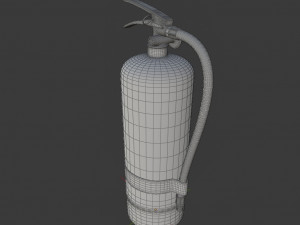 fire extinguisher - high poly Modello 3D