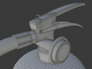 fire extinguisher - high poly Modello 3D