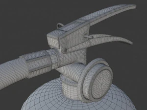 fire extinguisher - high poly 3D Model