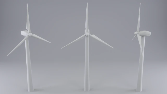 wind turbine 3D Model .c4d .max .obj .3ds .fbx .stl .blend 