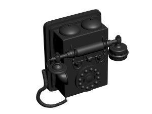 retro phone 3D प्रिंट मॉडल