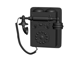 retro phone 3D प्रिंट मॉडल