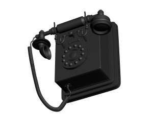 retro phone 3D प्रिंट मॉडल