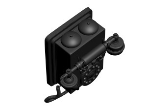 retro phone 3D प्रिंट मॉडल