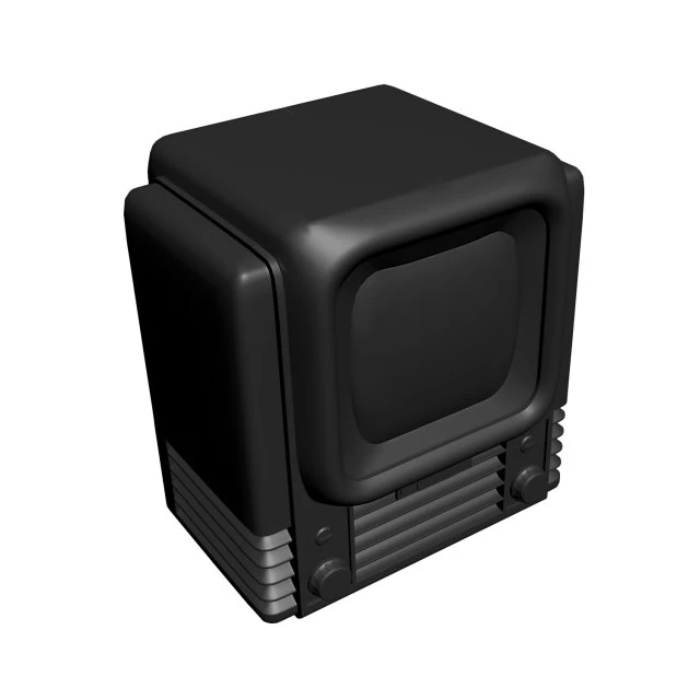 retro tv 3D Print Model .c4d .max .obj .3ds .fbx .stl .blend
