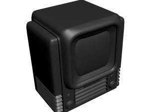 रेट्रो टी.वी 3D प्रिंट मॉडल