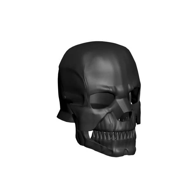 skull mask 3D Print Model .c4d .max .obj .3ds .fbx .stl .blend
