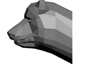 low-poly bear model 3D Print Model
