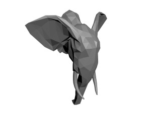 low-poly elephant model Modelo de impresión 3D
