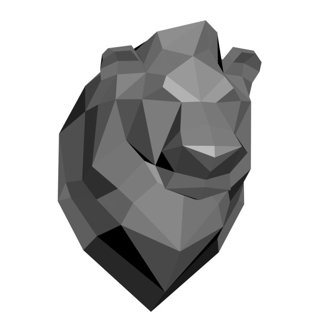 low-poly lion model Modèles 3D en vedette .c4d .max .obj .3ds .fbx .stl .blend 