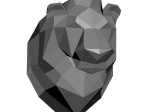 लो-पॉली शेर मॉडल 3D प्रिंट मॉडल