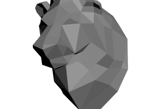 low-poly lion model Modèles 3D en vedette