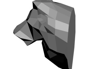 लो-पॉली शेर मॉडल 3D प्रिंट मॉडल