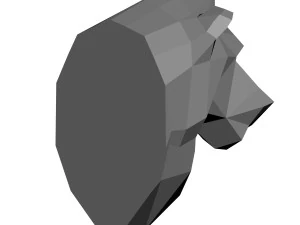 लो-पॉली शेर मॉडल 3D प्रिंट मॉडल