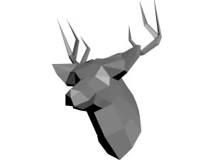 low-poly deer model 3D Print Model