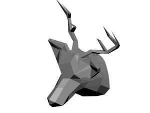 low-poly deer model 3D Print Model