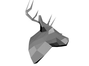 low-poly deer model 3D Print Model