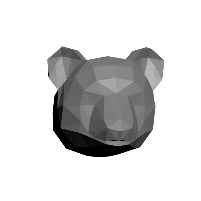 low-poly panda model Model Cetak 3D .c4d .max .obj .3ds .fbx .stl .blend 