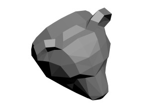 low-poly panda model Model Cetak 3D