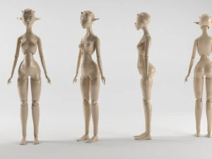 лялька жінка-орк 3D Принт Модель