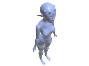 woman orc doll Model Cetak 3D
