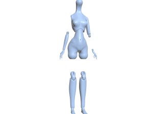 woman orc doll Model Cetak 3D