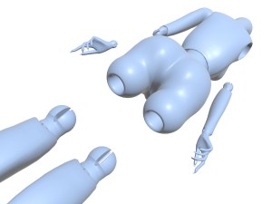 woman orc doll Model Cetak 3D