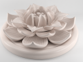 lotus flower figurine Model Cetak 3D