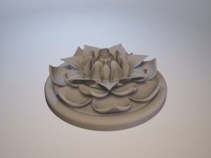 lotus flower figurine Modèles 3D en vedette