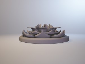 lotus flower figurine Modèles 3D en vedette