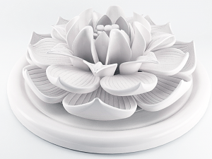 lotus flower figurine Modèles 3D en vedette