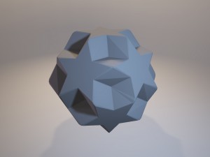 a set of fractal three-dimensional monochrome symbolic objects 3D Принт Модель