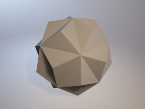 a set of fractal three-dimensional monochrome symbolic objects 3D Принт Модель