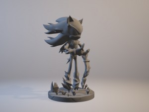 mephiles the dark sonic x 3D Print Model