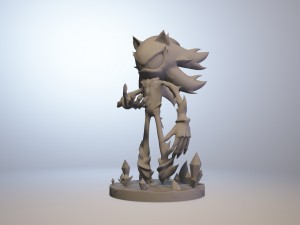 mephiles the dark sonic x 3D Print Model