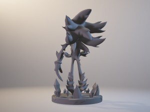 mephiles the dark sonic x 3D Print Model