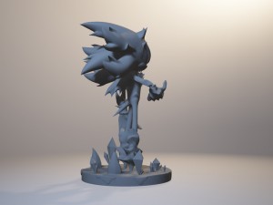 mephiles the dark sonic x 3D Print Model