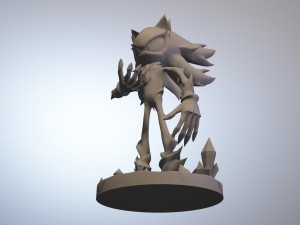 mephiles the dark sonic x 3D Print Model