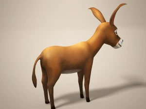 cartoon donkey 3D Model