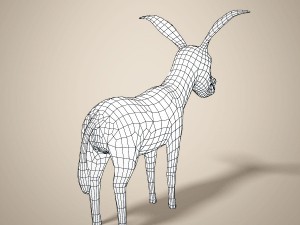 cartoon donkey 3D मॉडल