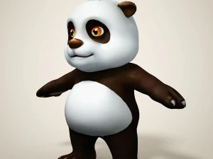 panda Modelo 3D