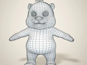 panda Modelo 3D