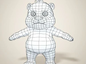 panda Modelo 3D