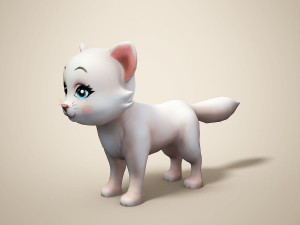 cartoon cat 3D 모델