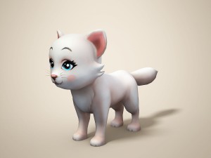 cartoon cat 3D 모델