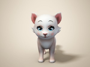 cartoon cat 3D 모델