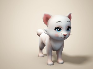 cartoon cat 3D 모델