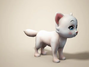 cartoon cat 3D Model