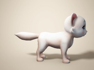 cartoon cat 3D 모델